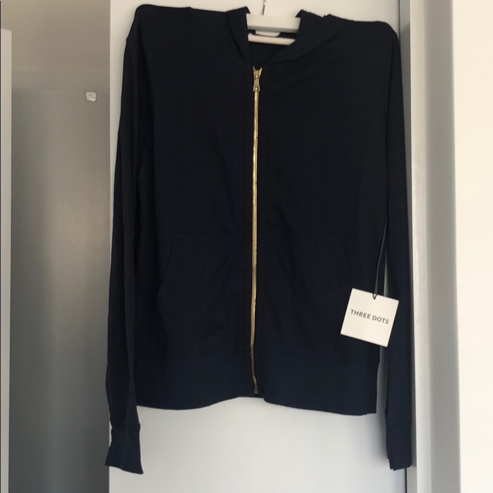 Navy blue zip up